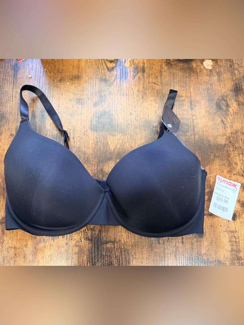 sophie b. 40D Black Smooth Molded T-Shirt Bra